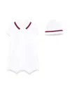 Gucci Web-stripe Babygrow Set In White