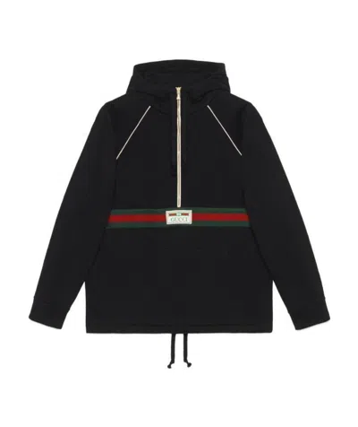 GUCCI COTTON JERSEY SWEATSHIRT WITH WEB