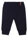 Gucci Web-stripe Cotton Tracksuit Bottoms In Blue