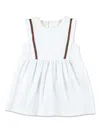 Gucci Web-stripe Dress In White