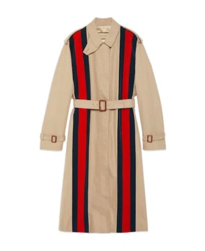 GUCCI GUCCI GABARDINE TRENCH COAT