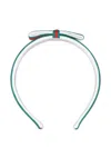 Gucci Web Stripe Headband In Red
