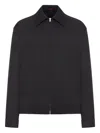 Gucci Twill Jacket With Web Detail In Black