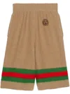 Gucci Knitted Shorts In Brown