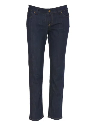Pre-owned Gucci Web-stripe Jeans