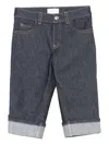 Gucci Web-stripe Jeans In Blue