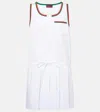 Gucci Web Stripe Pleated Minidress