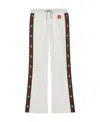 Gucci Web-stripe Press-stud Track Pants In White