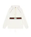 Gucci Web Stripe-print Hoodie In White