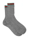 Gucci Socken Aus Baumwolle In Grey