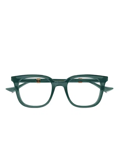 Gucci Eyewear Square Frame Glasses In Green