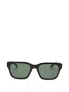 Gucci Web Stripe Square-frame Sunglasses In Green