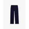 Gucci Web-stripe Straight-leg Cotton Jogging Bottoms 6-12 In Dark Night Sky/mix