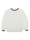 Gucci Web-stripe Sweatshirt In White