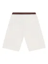 Gucci Web-stripe Trim Shorts In White