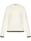 Gucci Women Ivory Wool Blend Sweater In Nude