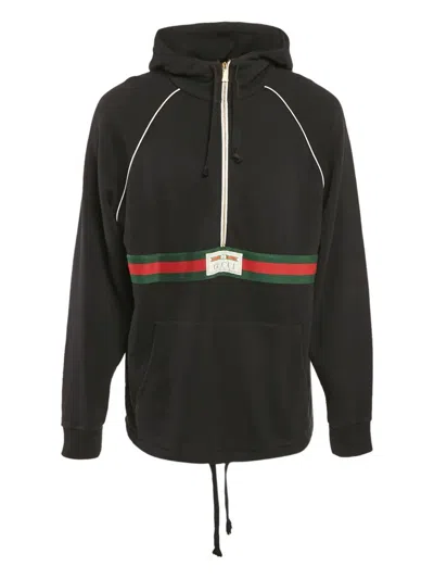 Pre-owned Gucci Web-stripe Zip Sweatshirt