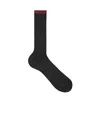 Gucci Cotton Blend Socks With Web In Black