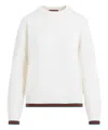 Gucci Women Ivory Wool Blend Sweater In White