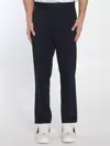 Gucci Tailored Trousers With Web Ribbon Detail In Blue