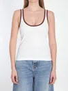 Gucci Classic Sleeveless Tank Top With Contrasting Trim