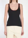 Gucci Web Tank Top In Black