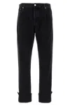 Gucci Men Web Turn-up Slim-fit Jeans