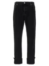Gucci Men Web Turn-up Slim-fit Jeans