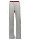 Gucci Women Web Tape Joggers In Gray
