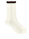 Gucci Web Tape Socks In White