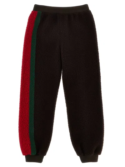 GUCCI WEB TAPE TEDDY JOGGERS