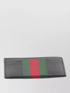 Gucci Web Trademark Leather Compact Card Case