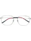 Gucci Web-trim Glasses In Metallic
