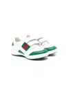 Gucci Web-trim Touch-strap Sneakers In White