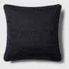 Gucci Web Wool Cushion In Blue