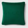 Gucci Web Wool Cushion In Green