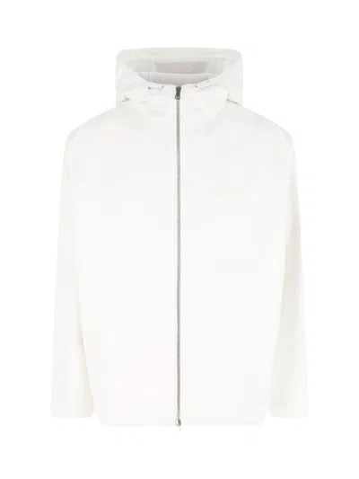 Gucci "web" Zip Hoodie – White