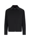 Gucci Collared Zip In Black