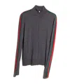 Gucci Web Zip Jacket In Gray