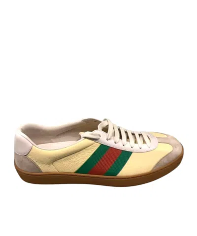 Gucci Webbing Low-top Sneakers In Brown