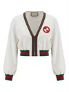 Gucci Web-stripe Cropped Bomber Jacket In Multi