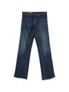 Gucci Web-stripe Jeans In Blue