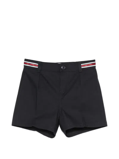 Gucci Babies' Web-stripe Shorts In Black
