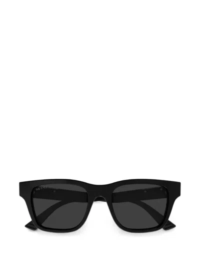 GUCCI WEB-STRIPE SQUARE-FRAME SUNGLASSES
