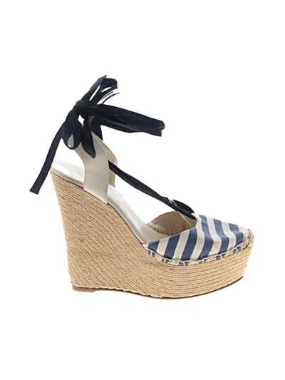 Pre-owned Gucci Wedges In Blue