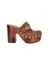 Gucci Damen-clog Mit Plateausohle Und Doppel G In Multi