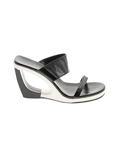 Pre-owned Gucci Wedges In Gray
