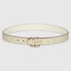 Gucci Wendbarer Gg Marmont Gürtel In White