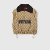Gucci Bomber Gilet With Single Front Pocket In Brown
