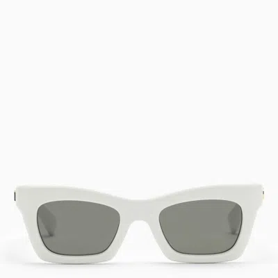 GUCCI GUCCI  WHITE ACETATE RECTANGULAR SUNGLASSES